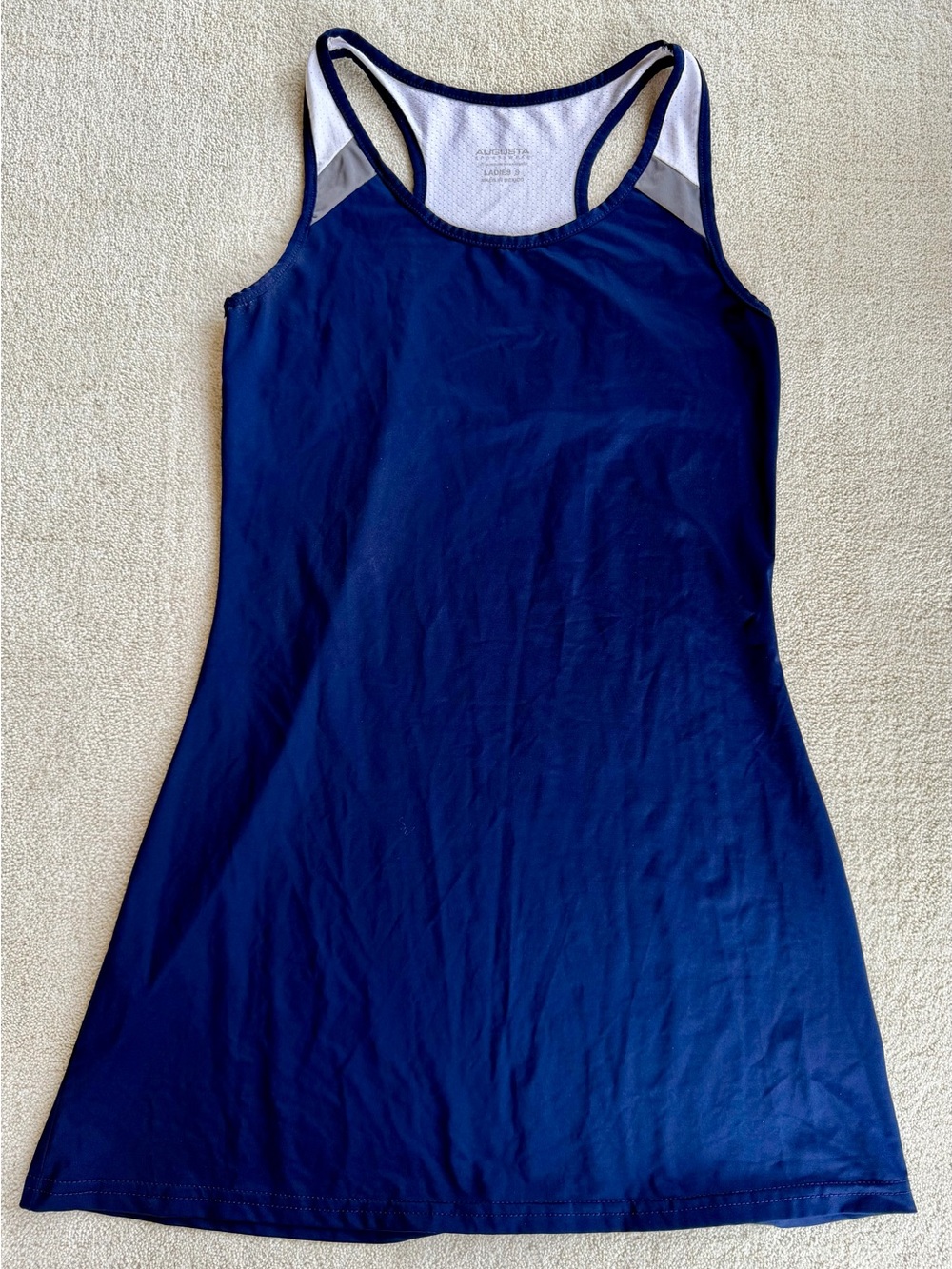 Women's Navy Athletic Tank Dress - Augusta Small